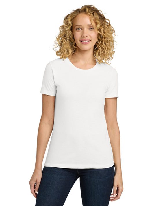 Women's Pocketless Cotton Tee - NL3900 - White
