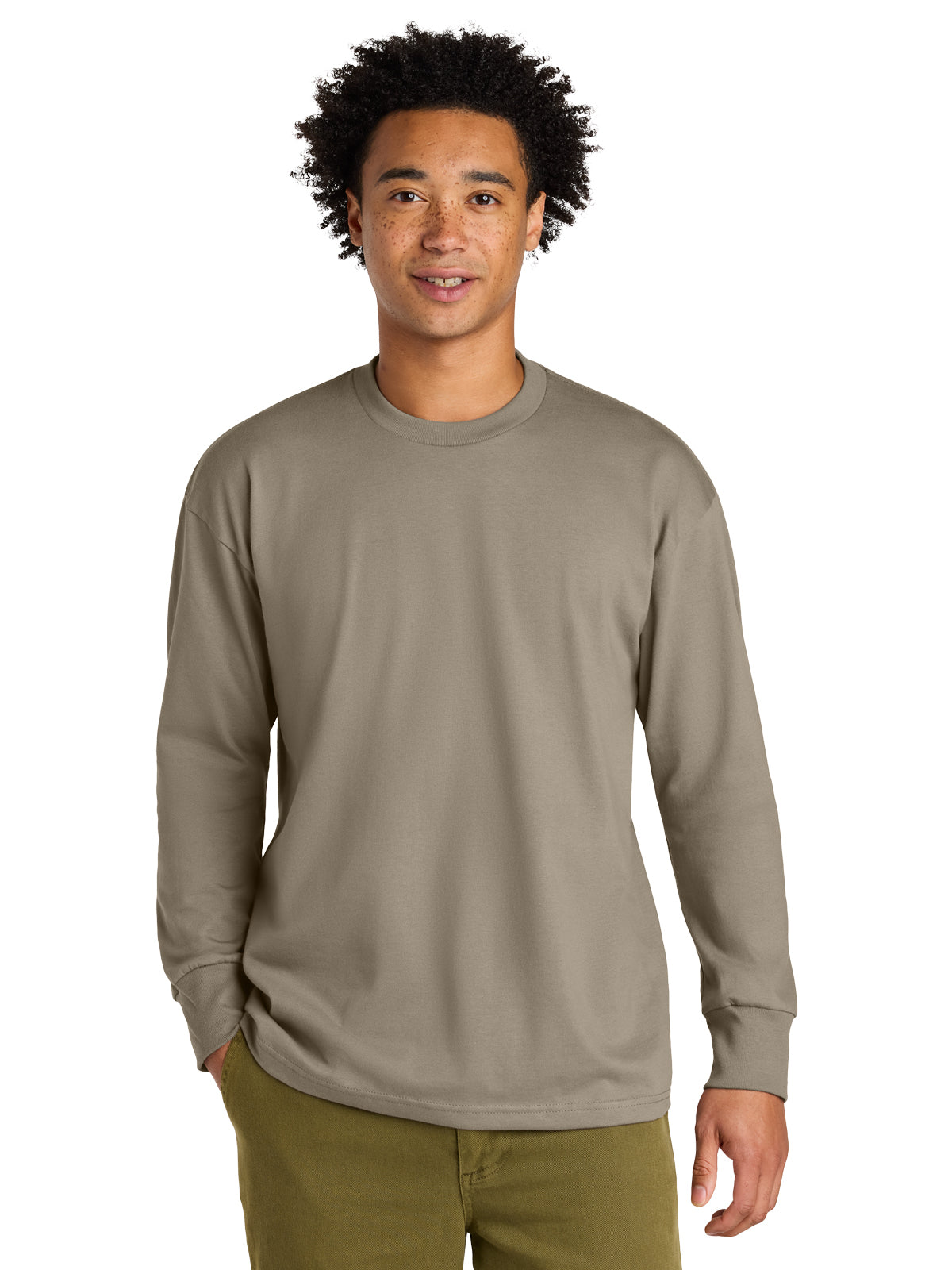 Men's Heavyweight Long Sleeve Tee - NL7211 - Tan