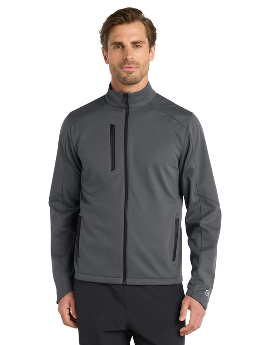 Men's Crux Soft Shell Jacket - OE720 - Gear Grey