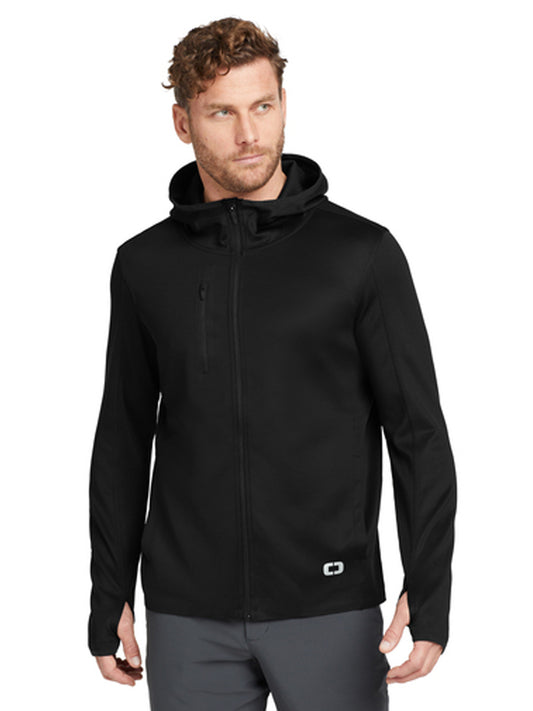 Men's 2-Pocket Full-Zip Sweatshirt - OE728 - Blacktop