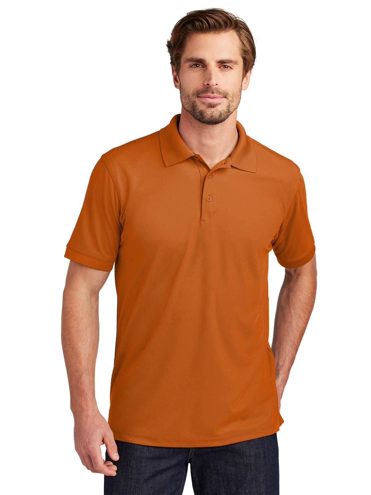 Men's Caliber Polo - OG101 - Flare Orange
