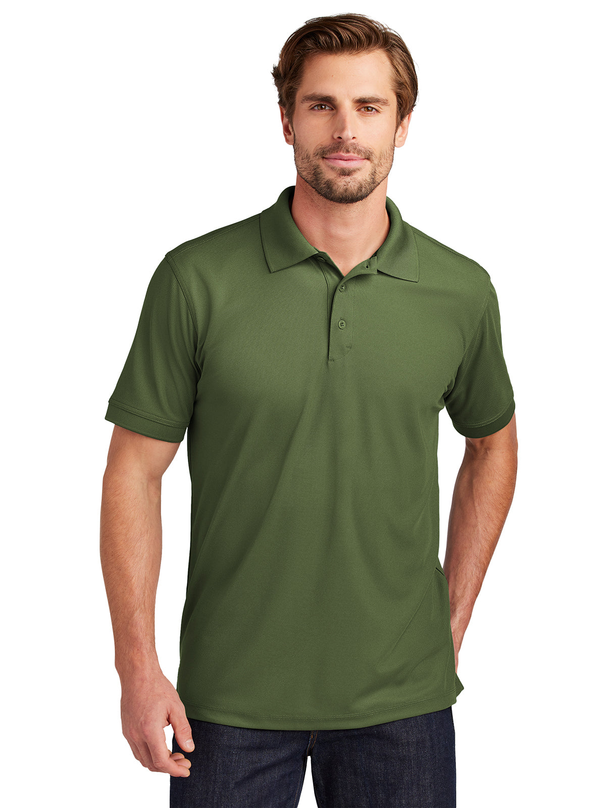 Men's Caliber Polo - OG101 - Grit Green