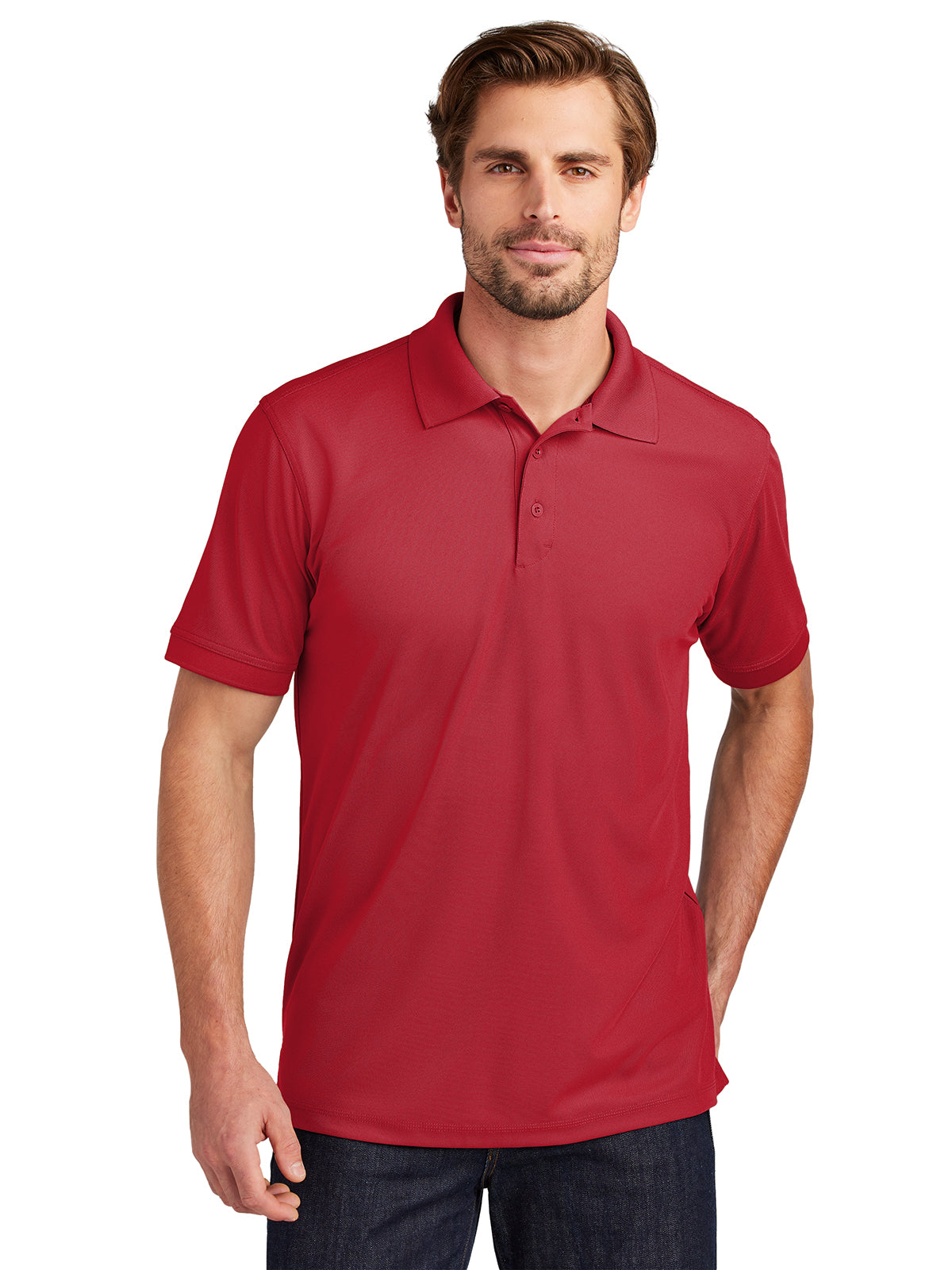 Men's Caliber Polo - OG101 - Signal Red