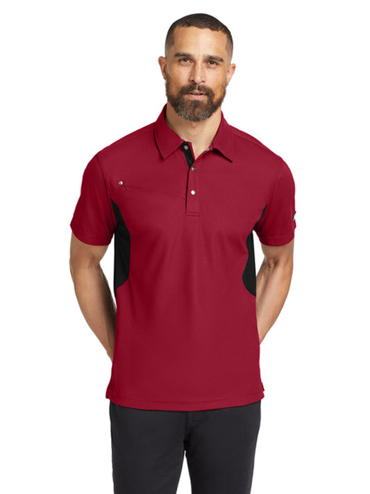 Men's 1-Pocket Accelerator Polo - OG102 - Signal Red/ Blacktop