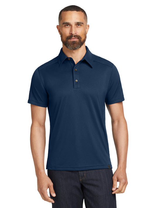 Men's Pocketless Hybrid Polo - OG109 - Blue Indigo