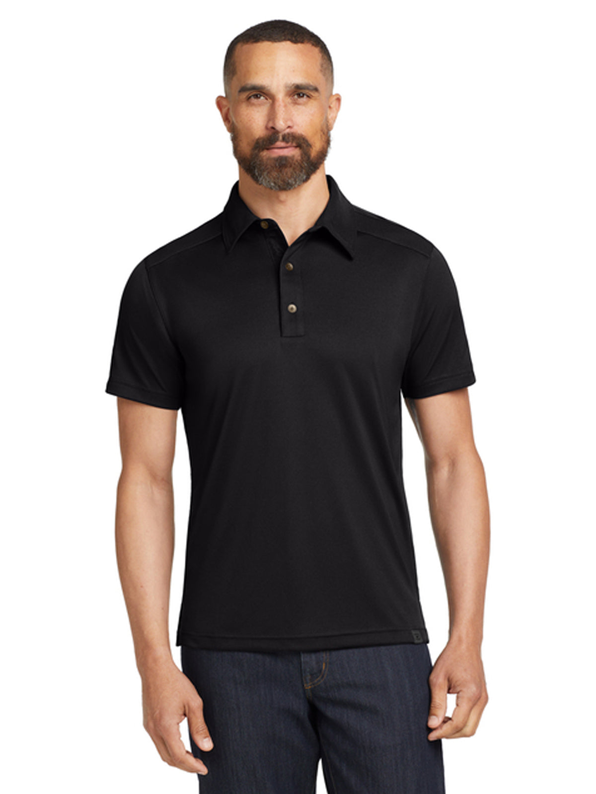 Men's Pocketless Hybrid Polo - OG109 - Blacktop