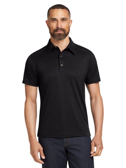 Men's Pocketless Hybrid Polo - OG109 - Blacktop
