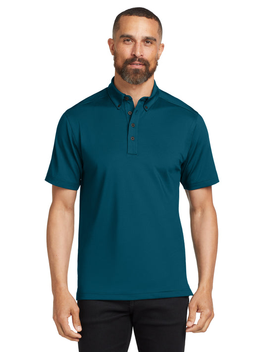 Men's Gauge Stretch Polo - OG122 - Teal Throttle