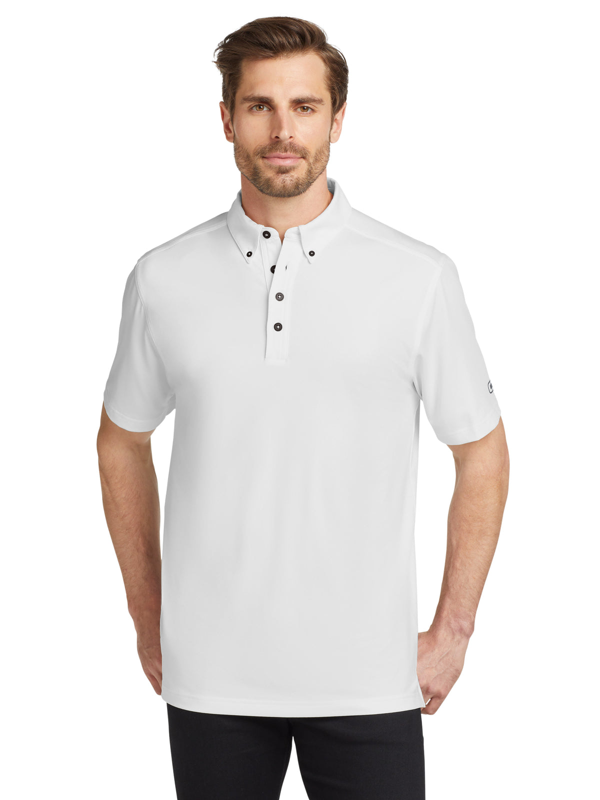 Men's Gauge Stretch Polo - OG122 - White