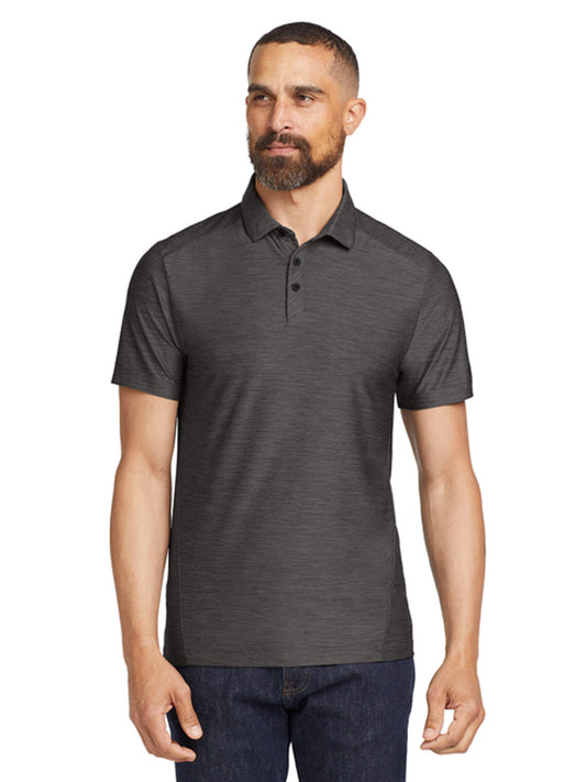 Men's Pocketless Moisture Wicking Slate Polo - OG143 - Blacktop
