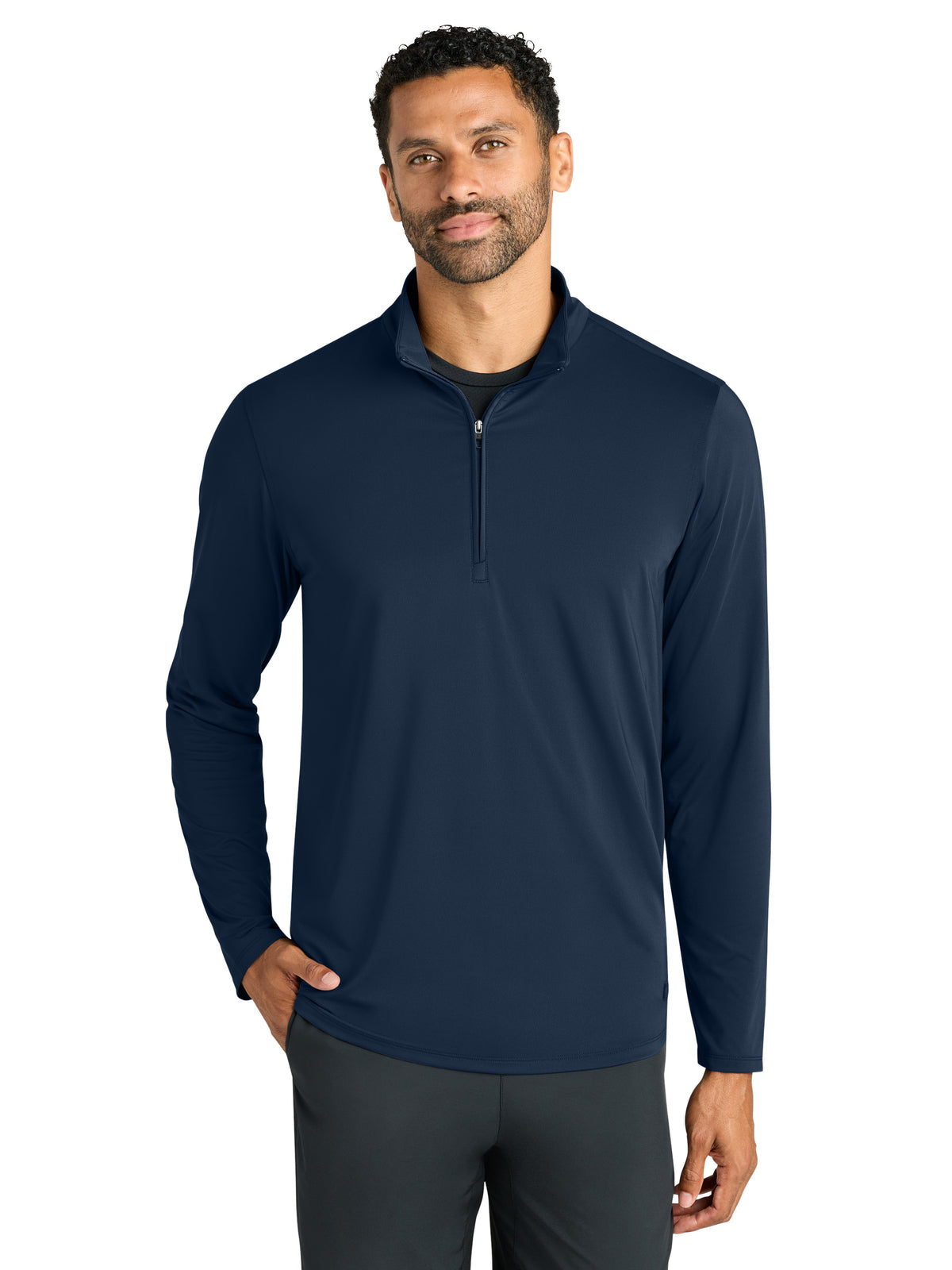 Men's Pocketless Regain 1/4-Zip Sweatshirt - OG172 - River Blue Navy