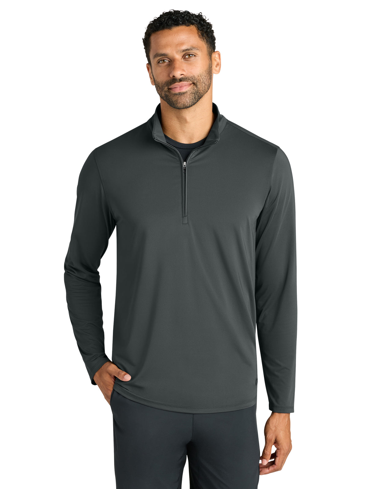 Men's Pocketless Regain 1/4-Zip Sweatshirt - OG172 - Tarmac Grey