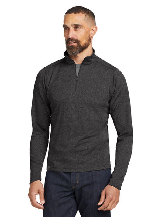 Men's Pocketless Pixel 1/4-Zip Sweatshirt - OG202 - Blacktop