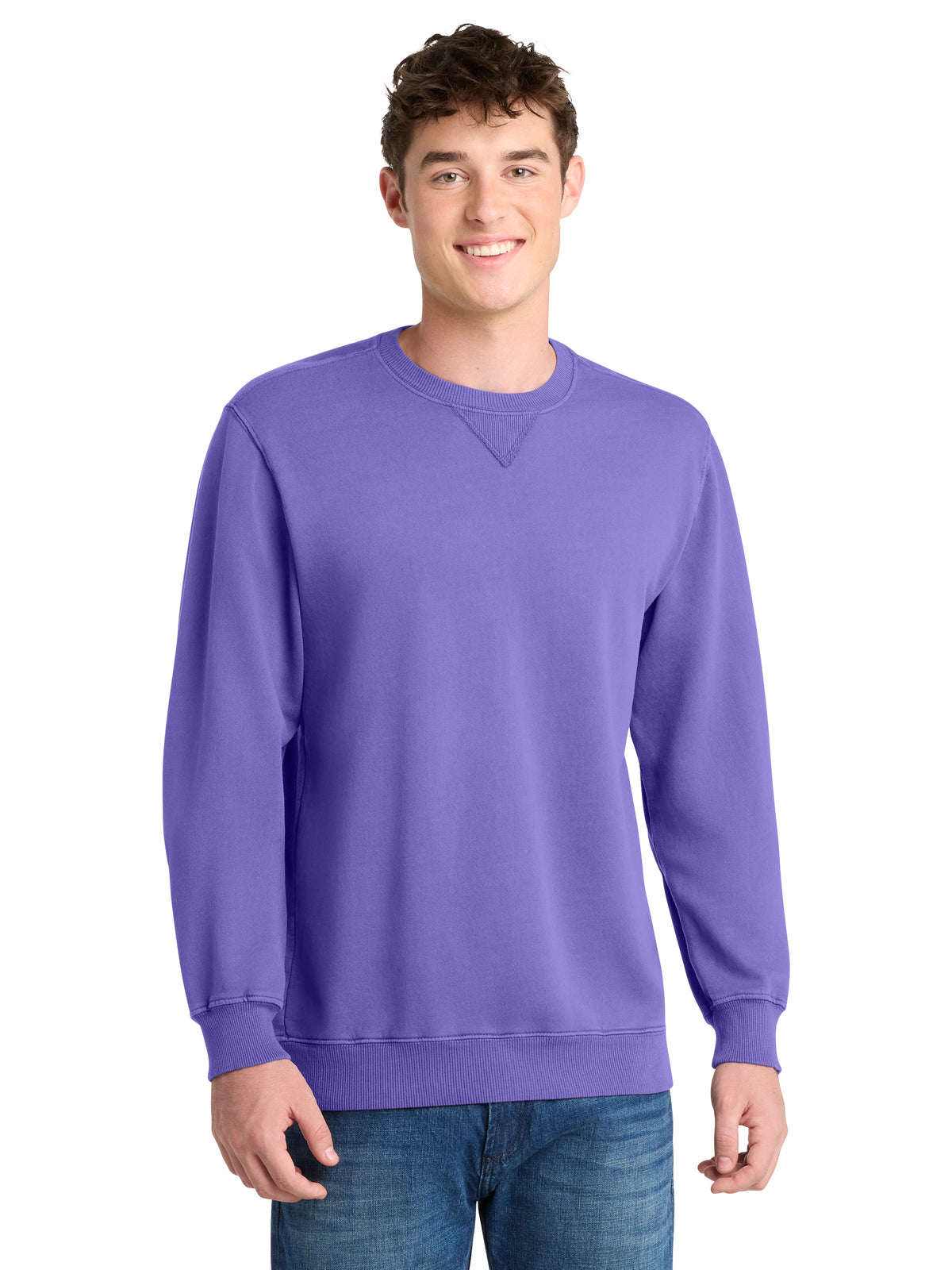 Men's Crewneck Sweatshirt - PC098 - Amethyst
