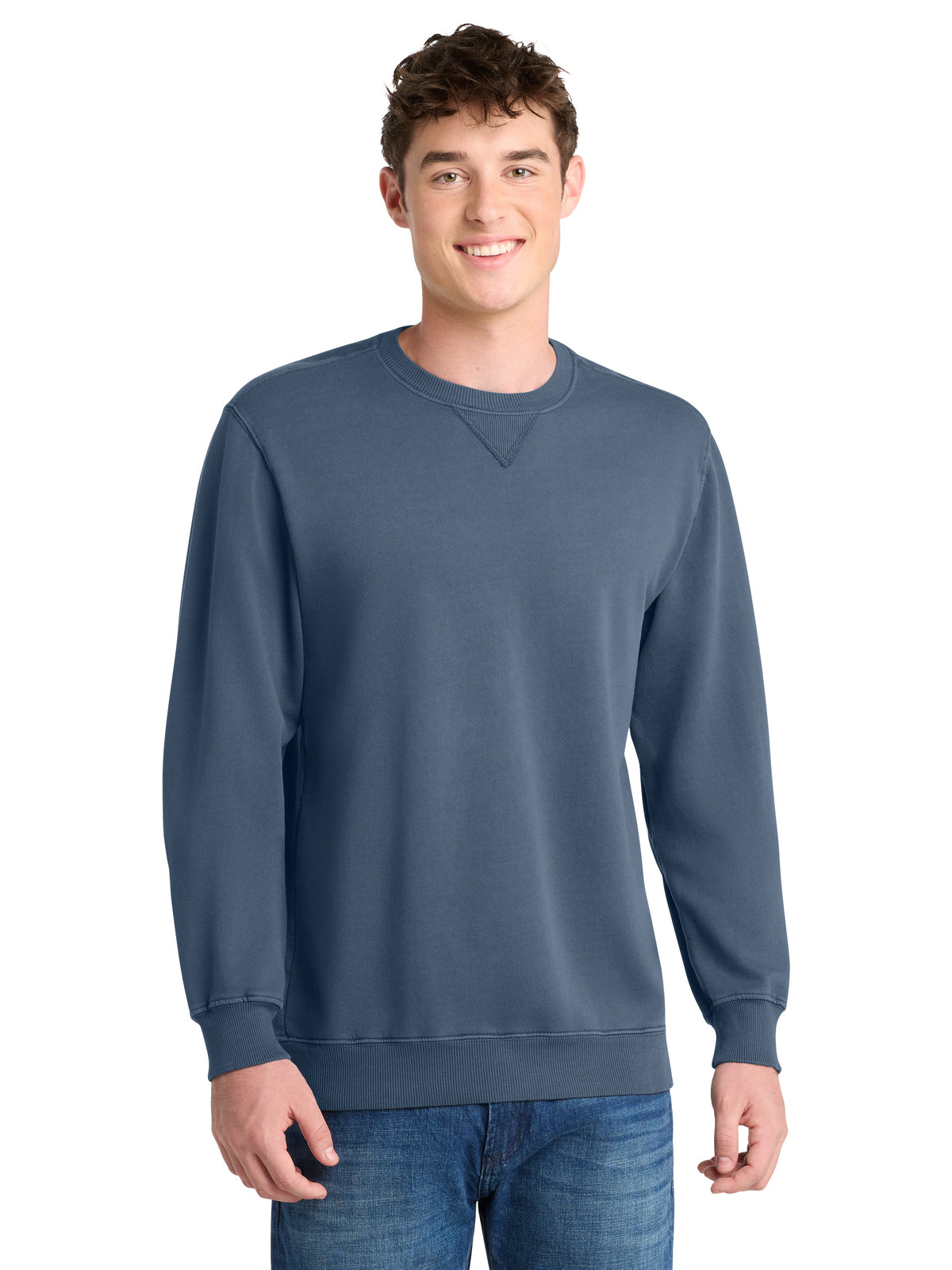Men's Crewneck Sweatshirt - PC098 - Denim Blue