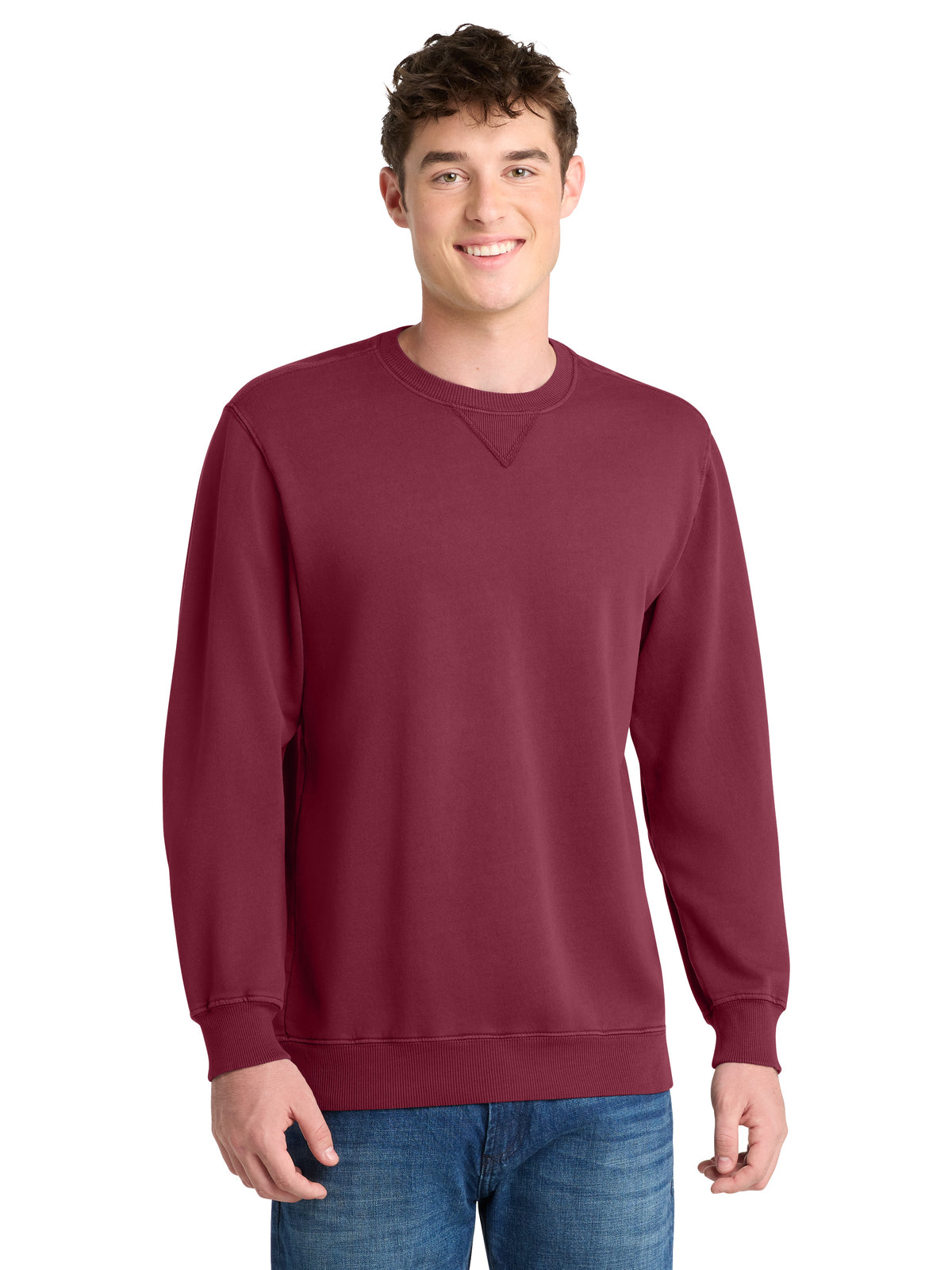Men's Crewneck Sweatshirt - PC098 - Merlot