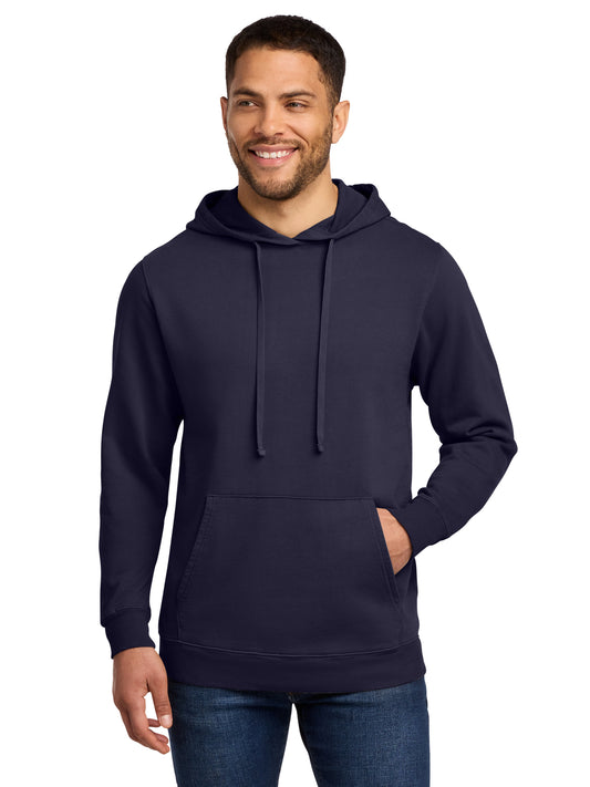 Men's Beach Wash Garment-Dyed Pullover Hooded Sweatshirt - PC098H - True Navy