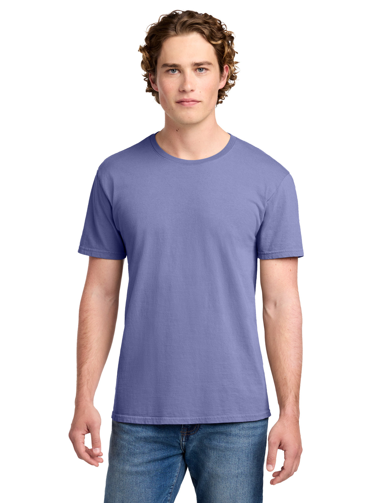 Men's Pocketless Beach Wash Garment-Dyed T-Shirt - PC099 - Amethyst