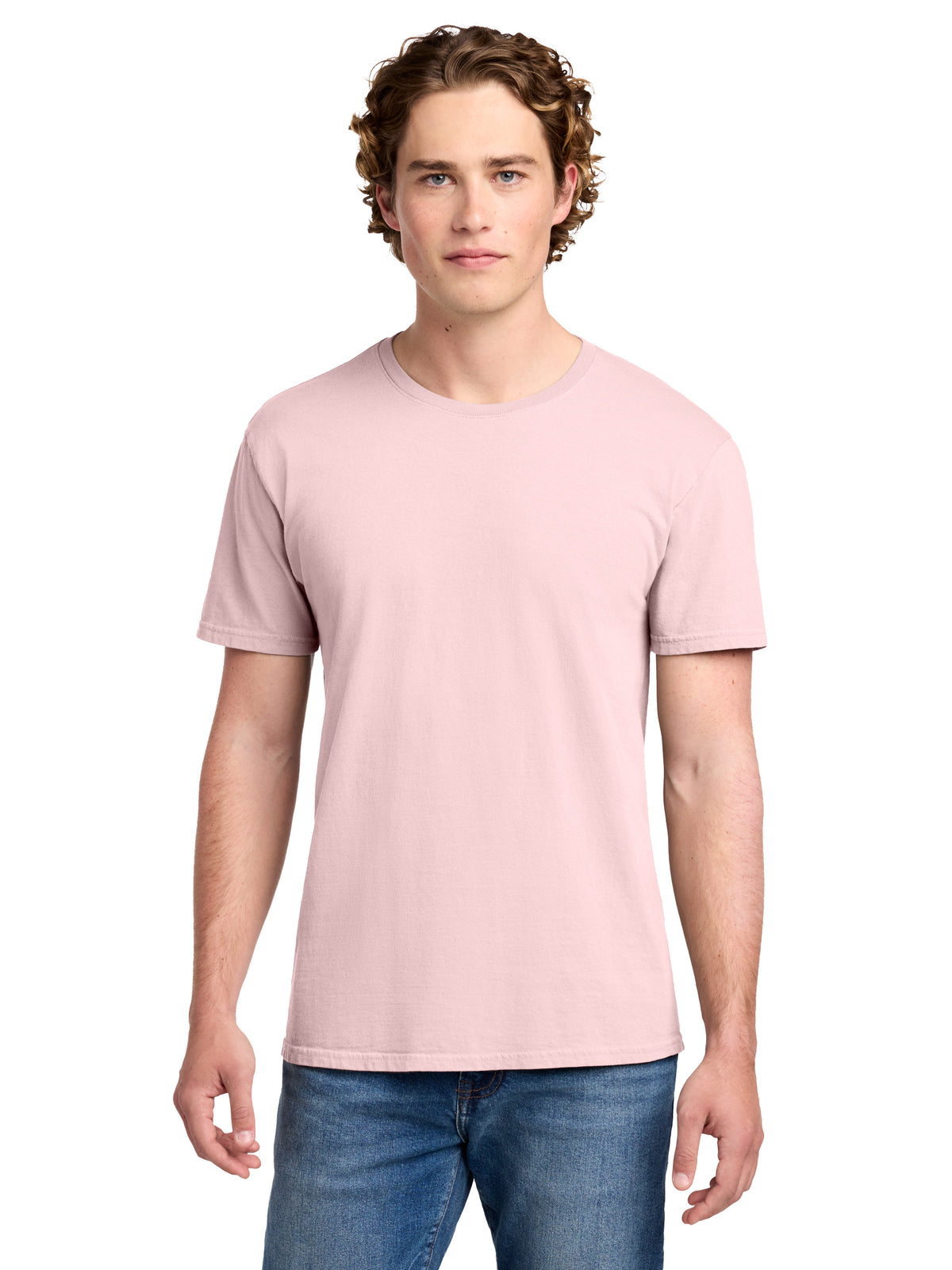 Men's Pocketless Beach Wash Garment-Dyed T-Shirt - PC099 - Cherry Blossom