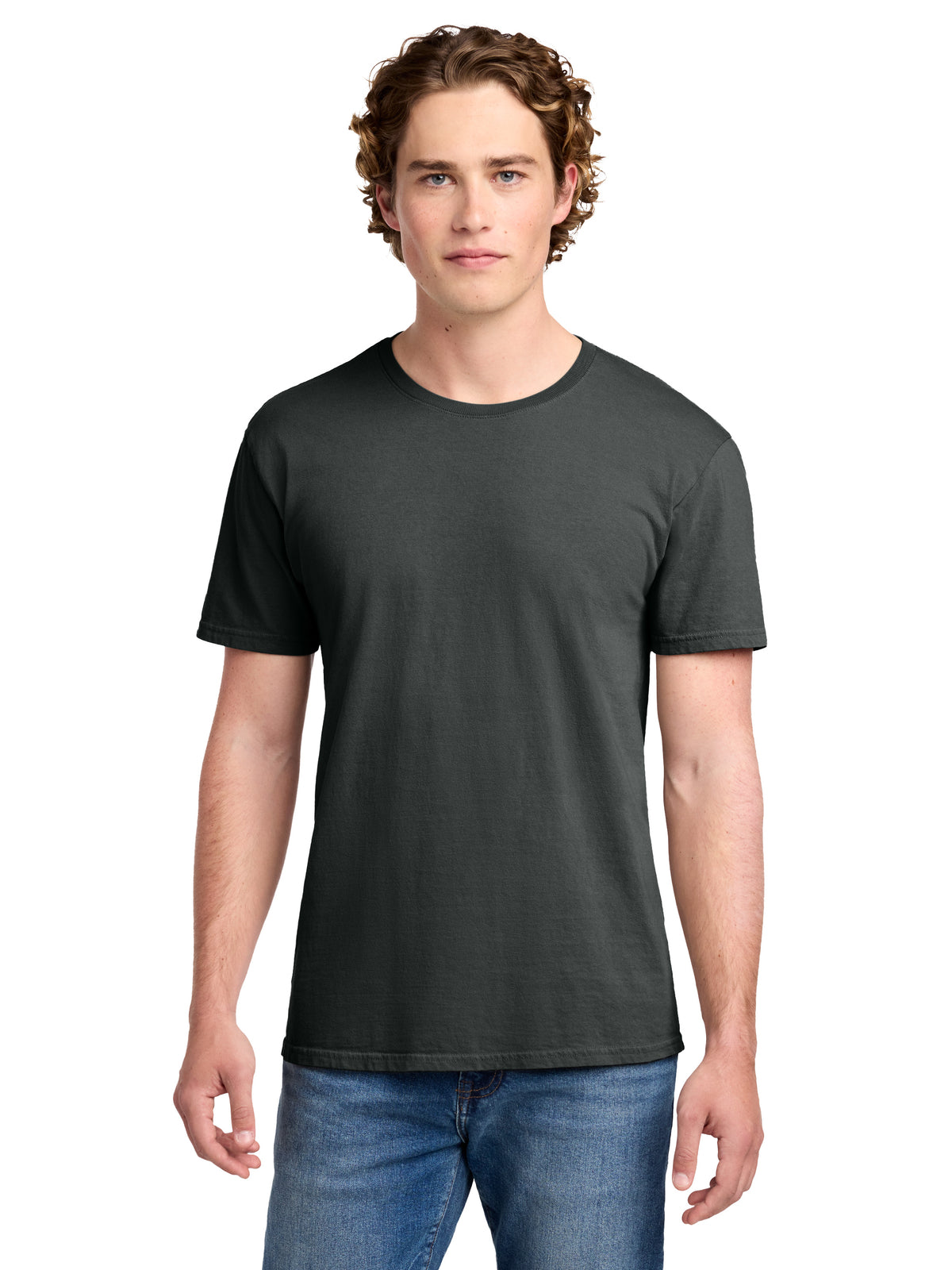 Men's Pocketless Beach Wash Garment-Dyed T-Shirt - PC099 - Coal