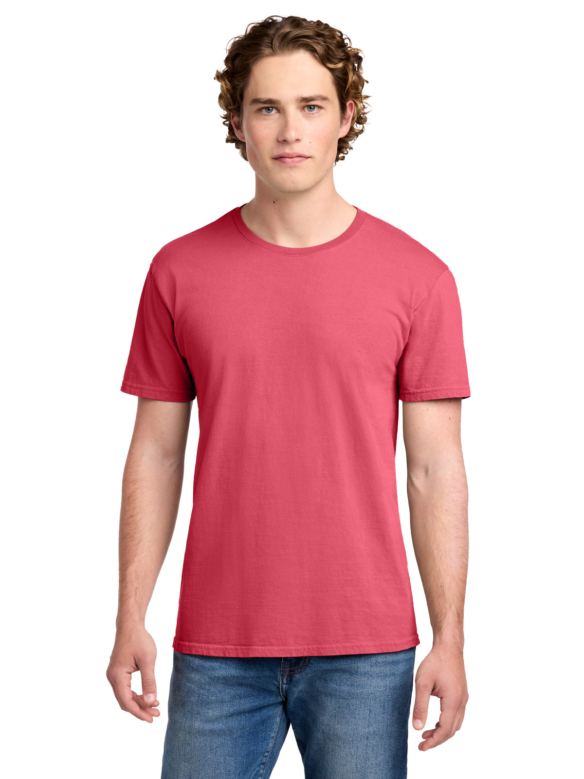 Men's Pocketless Beach Wash Garment-Dyed T-Shirt - PC099 - Fruit Punch