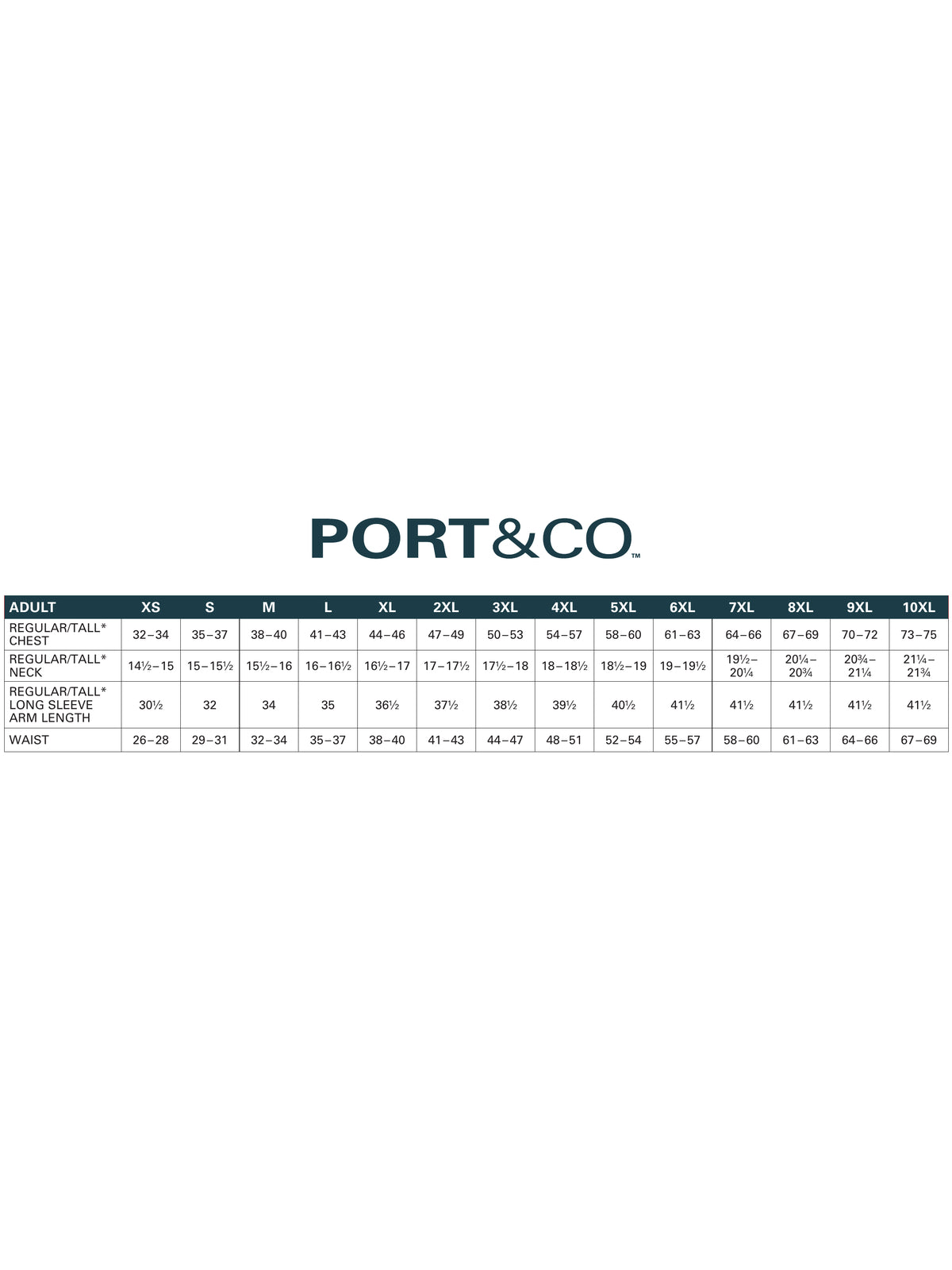 SIZECHART