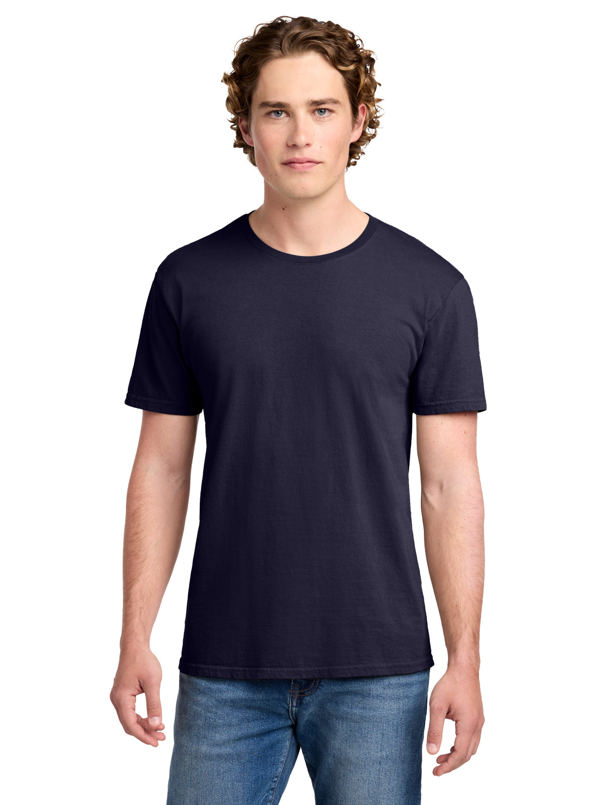 Men's Pocketless Beach Wash Garment-Dyed T-Shirt - PC099 - True Navy