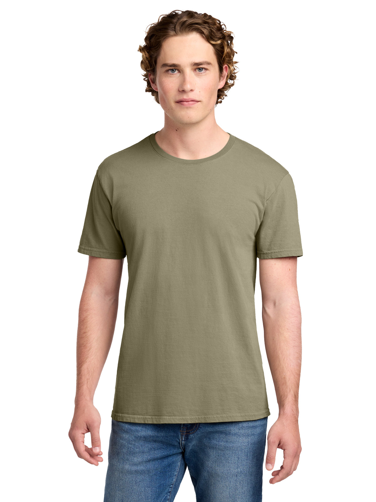 Men's Pocketless Beach Wash Garment-Dyed T-Shirt - PC099 - Walnut