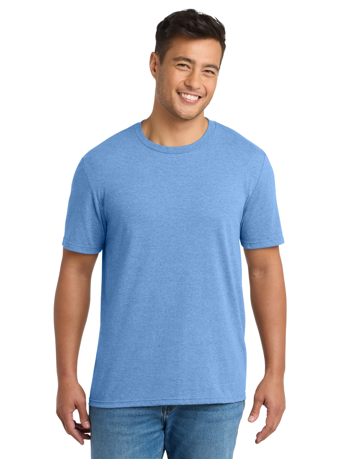 Men's Pocketless Tri-Blend Tee - PC330 - Carolina Blue Heather