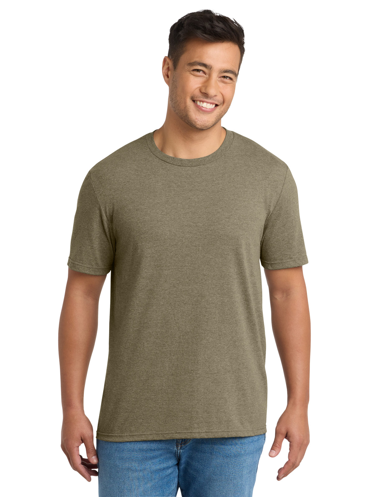 Men's Pocketless Tri-Blend Tee - PC330 - Coyote Brown Heather