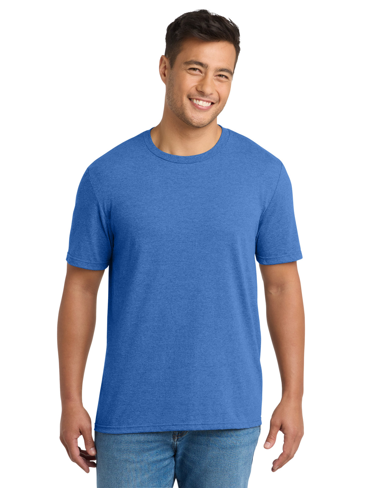 Men's Pocketless Tri-Blend Tee - PC330 - Heather Royal