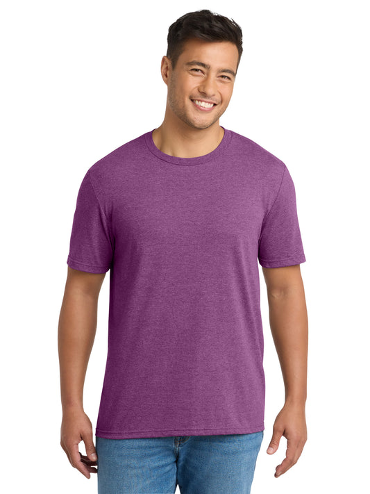 Men's Pocketless Tri-Blend Tee - PC330 - Raspberry Heather
