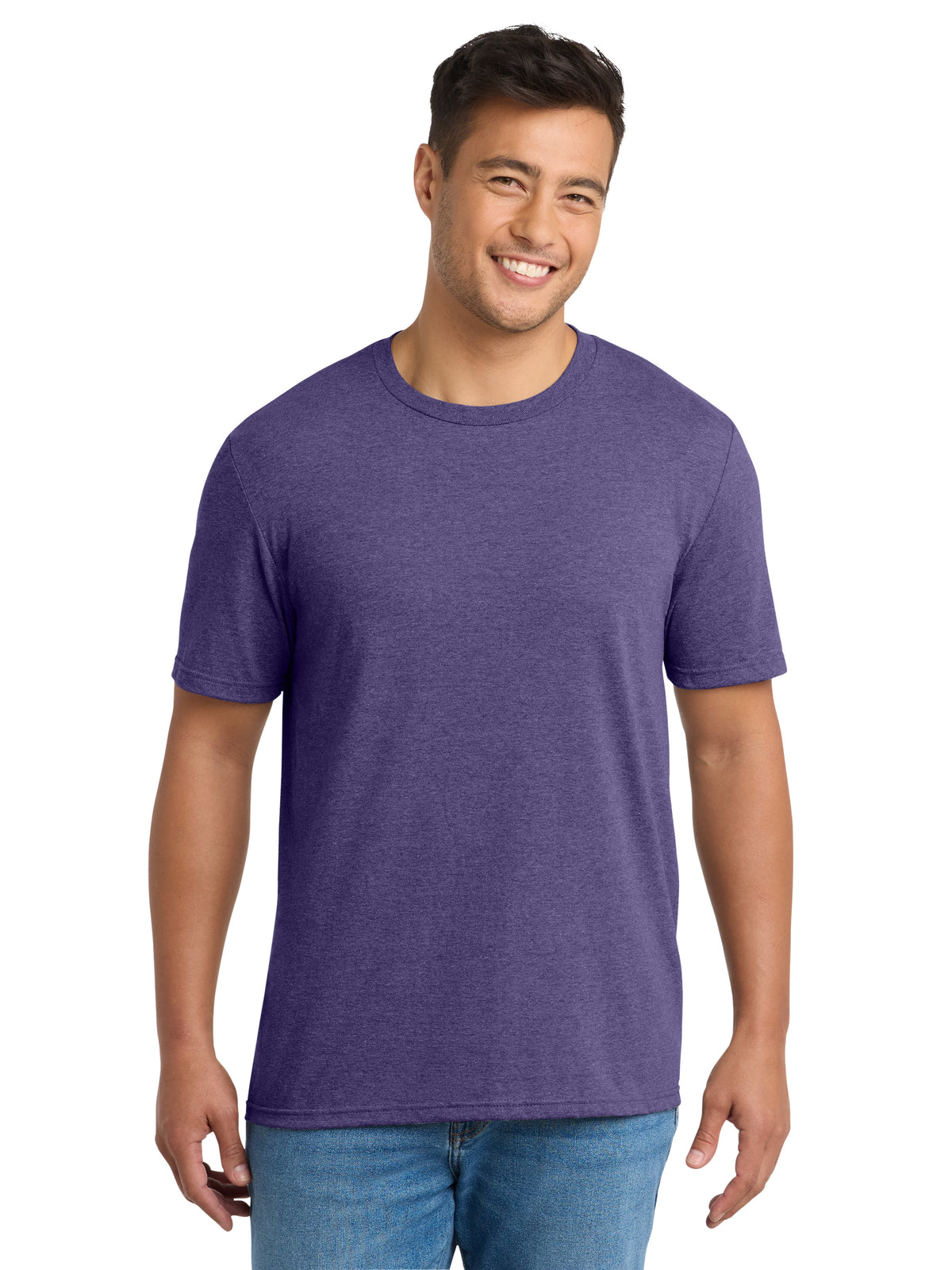 Men's Pocketless Tri-Blend Tee - PC330 - Team Purple Heather