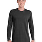 Men's Pocketless Tri-Blend Long Sleeve Tee - PC330LS - Black Heather