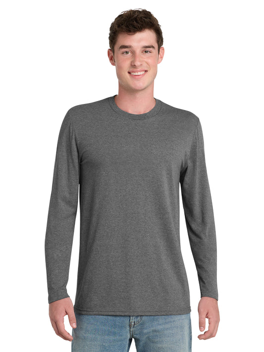 Men's Pocketless Tri-Blend Long Sleeve Tee - PC330LS - Graphite Heather
