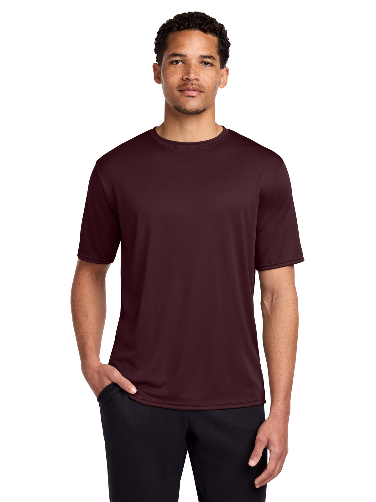 Men's Pocketless Performance T-Shirt - PC380 - Athletic Maroon