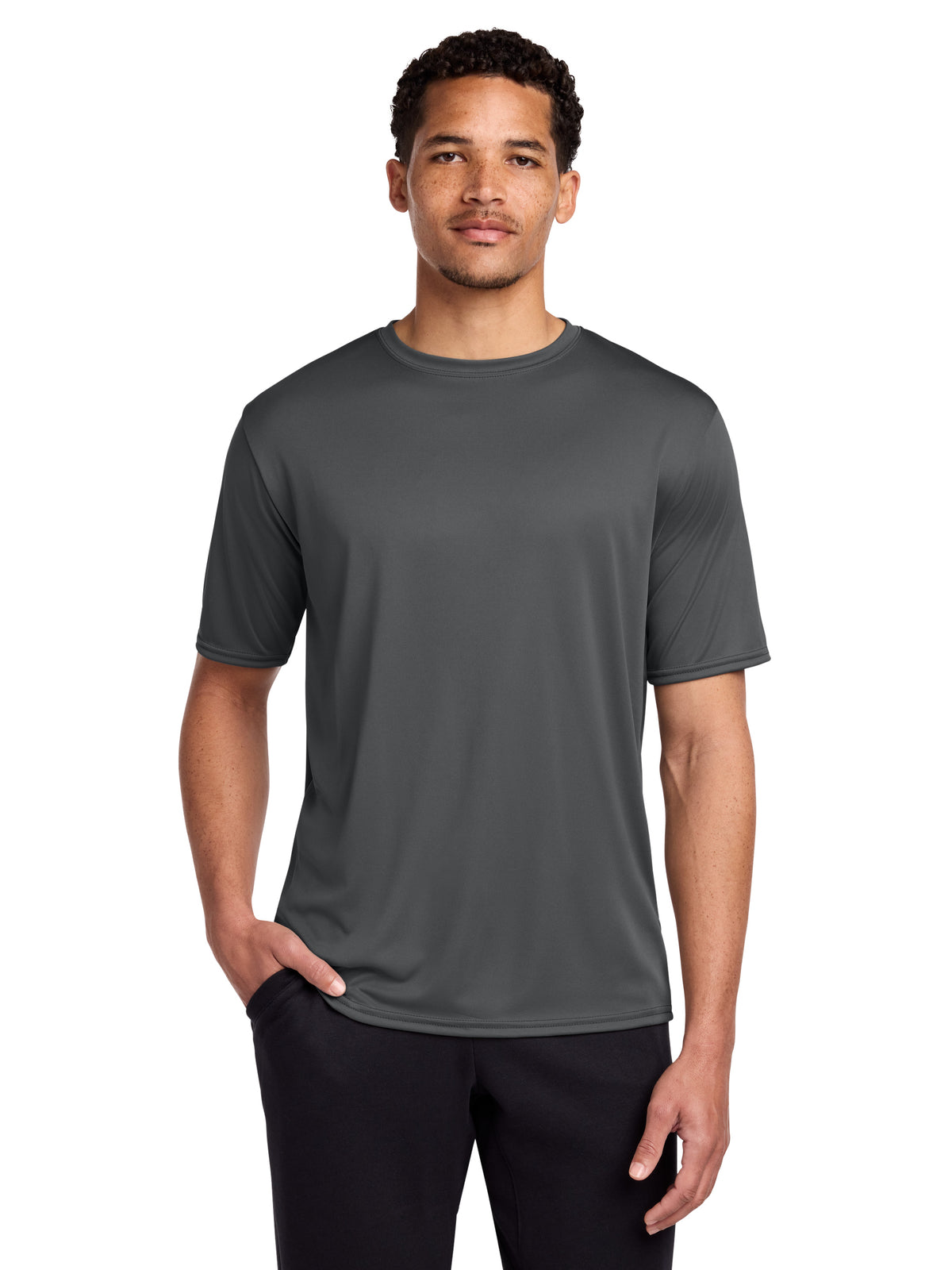 Men's Pocketless Performance T-Shirt - PC380 - Charcoal
