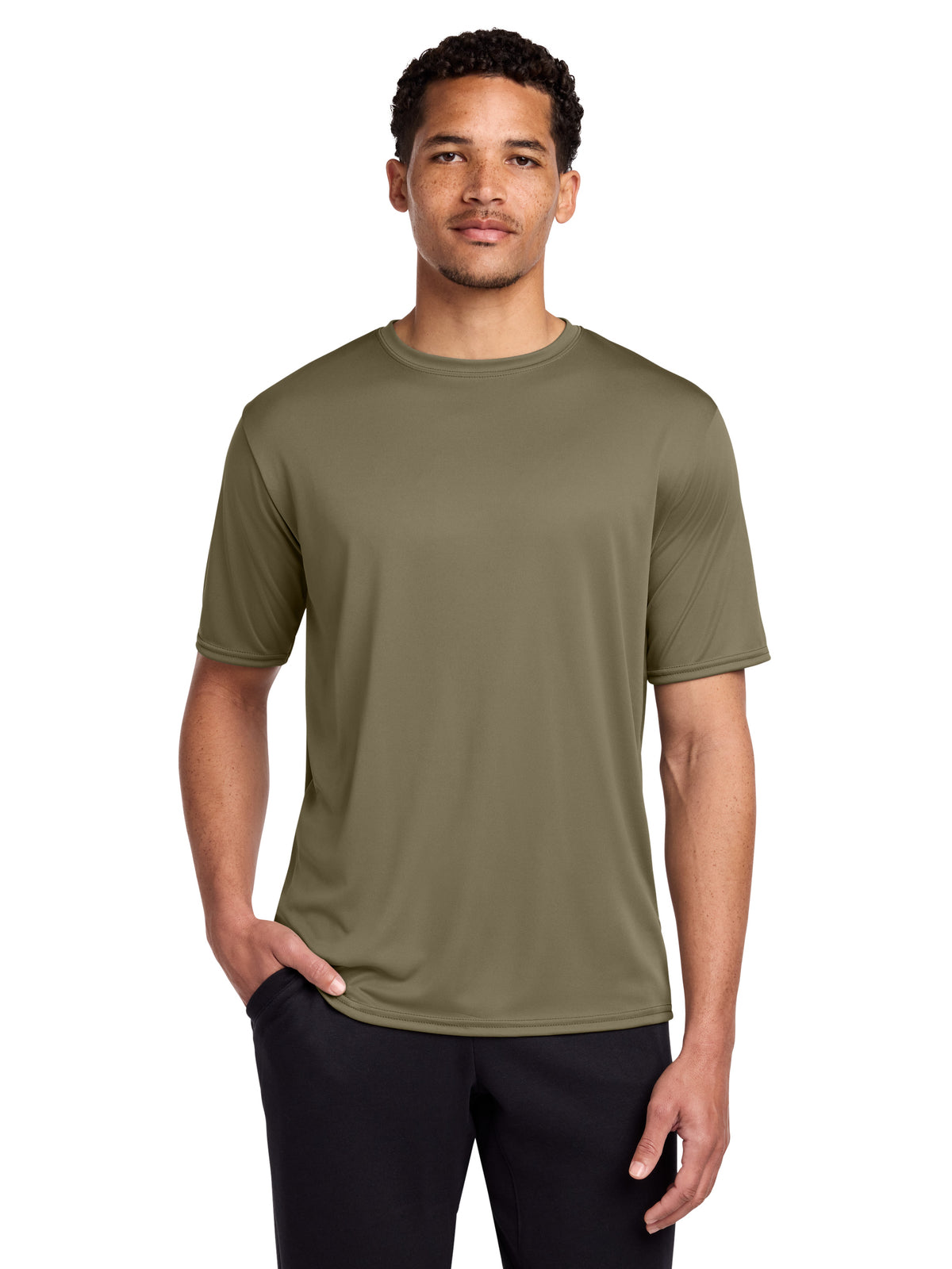 Men's Pocketless Performance T-Shirt - PC380 - Coyote Brown