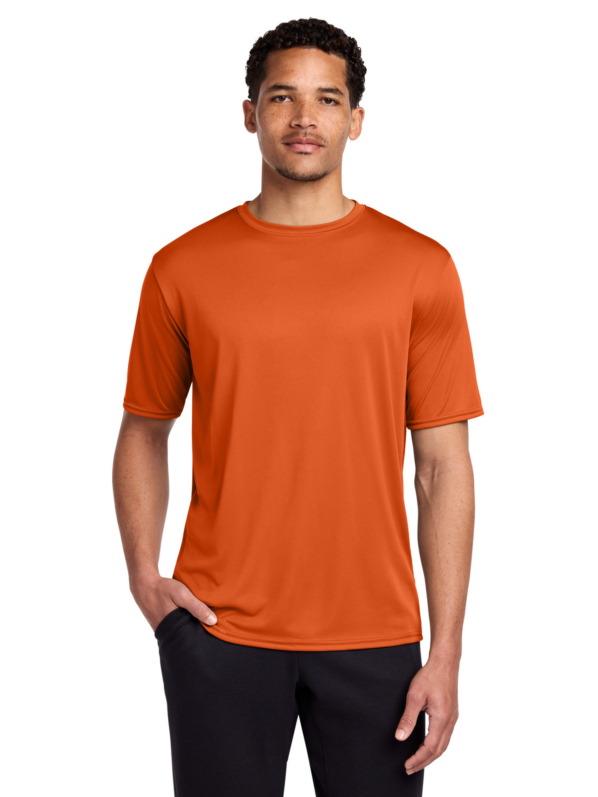 Men's Pocketless Performance T-Shirt - PC380 - Deep Orange
