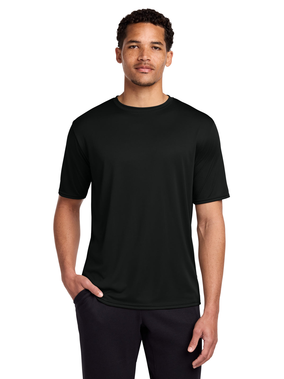 Men's Pocketless Performance T-Shirt - PC380 - Jet Black