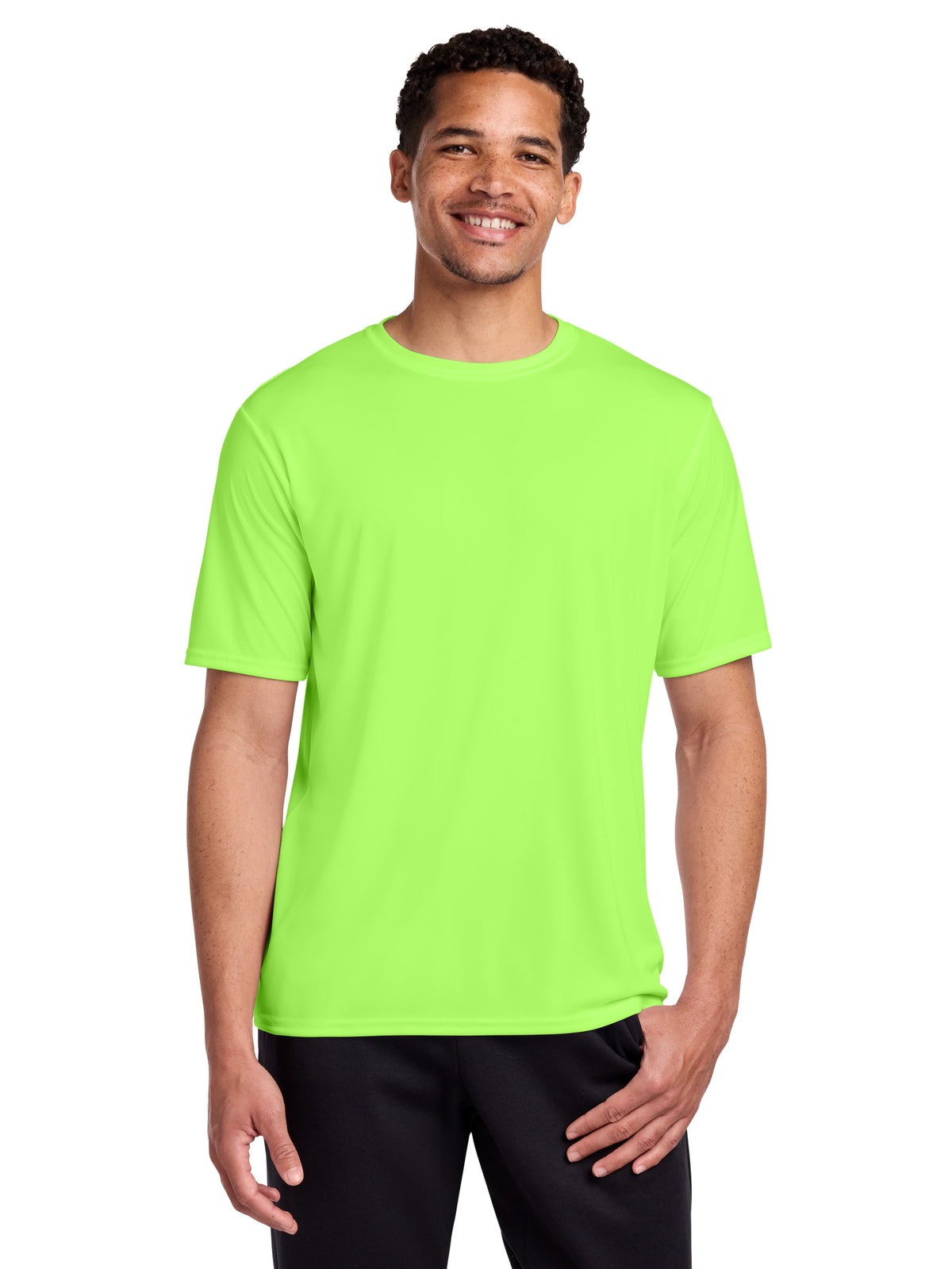 Men's Pocketless Performance T-Shirt - PC380 - Neon Green