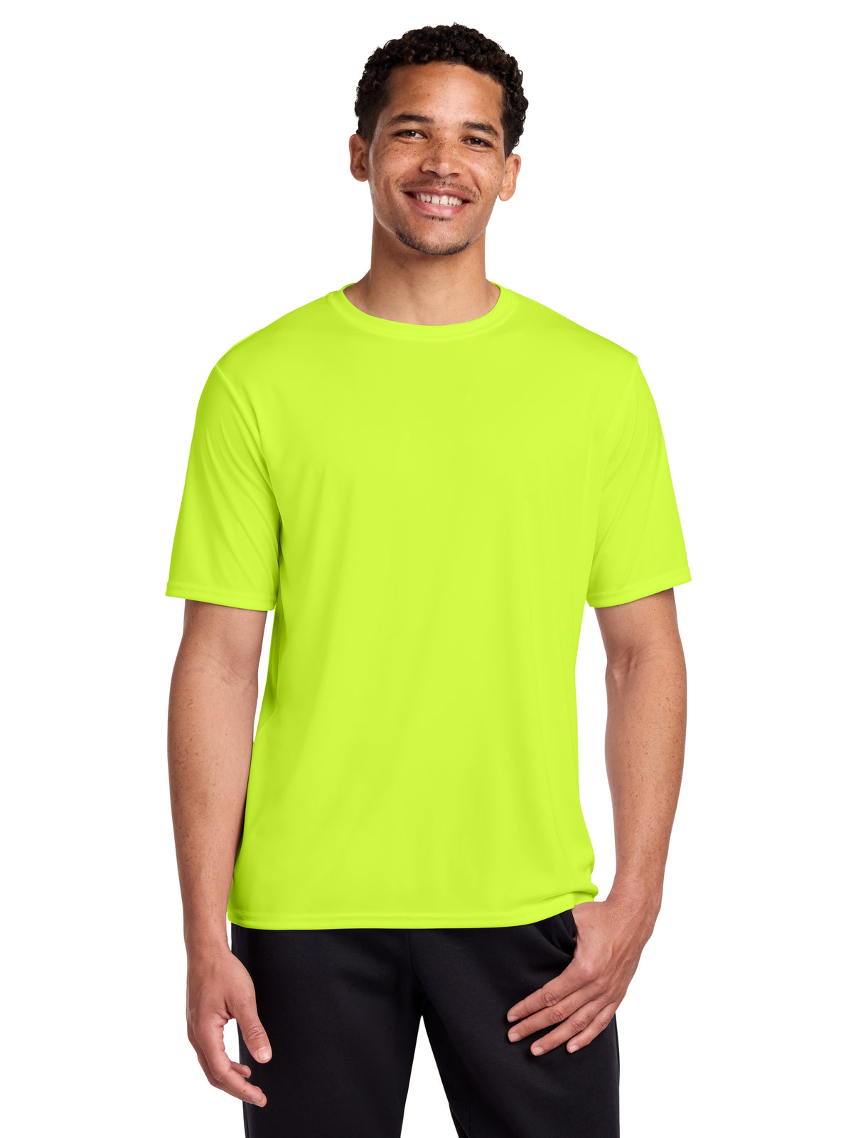 Men's Pocketless Performance T-Shirt - PC380 - Neon Yellow