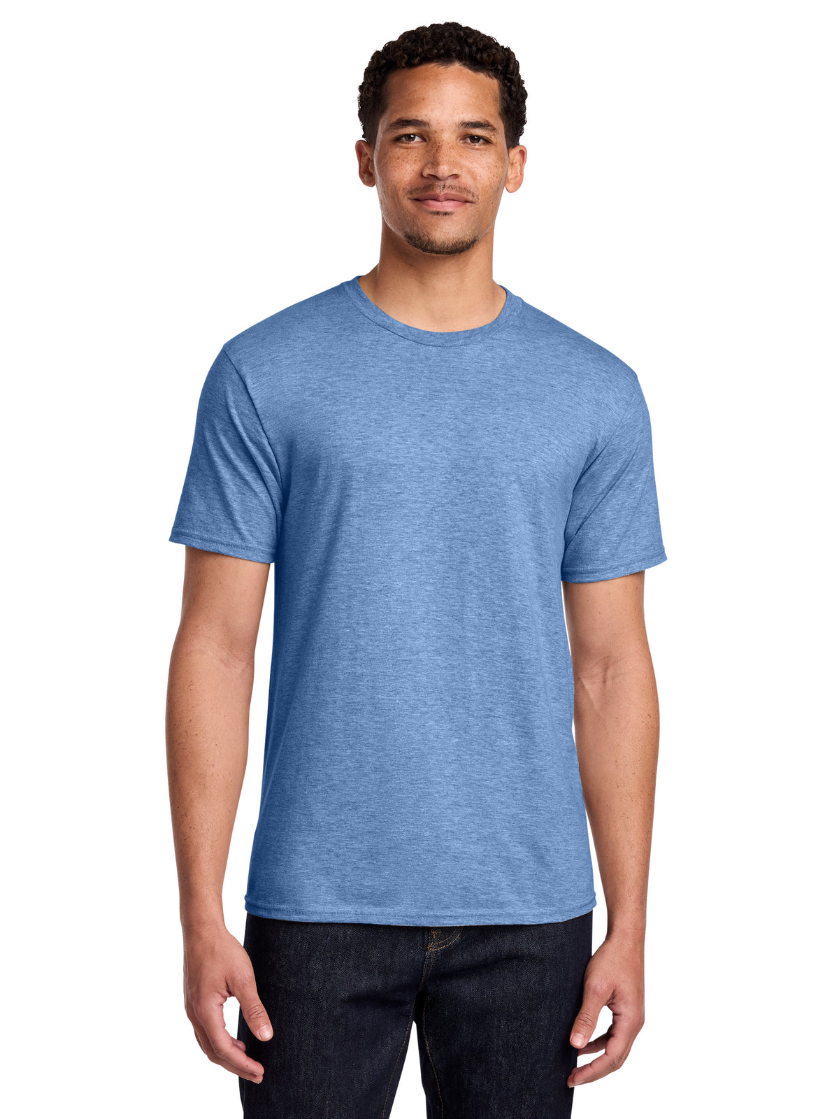 Men's Pocketless Fan Favorite Tee - PC450 - Carolina Blue Heather