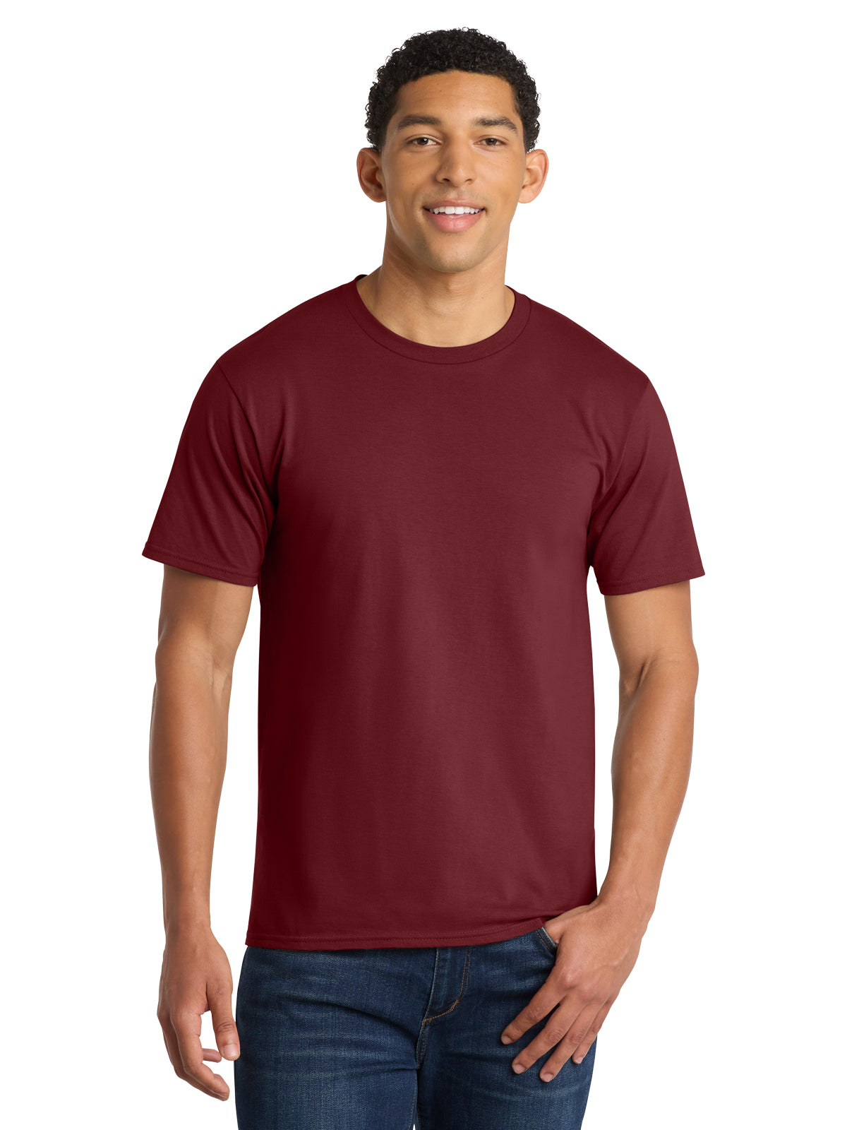 Men's Pocketless Fan Favorite Tee - PC450 - Cardinal Red