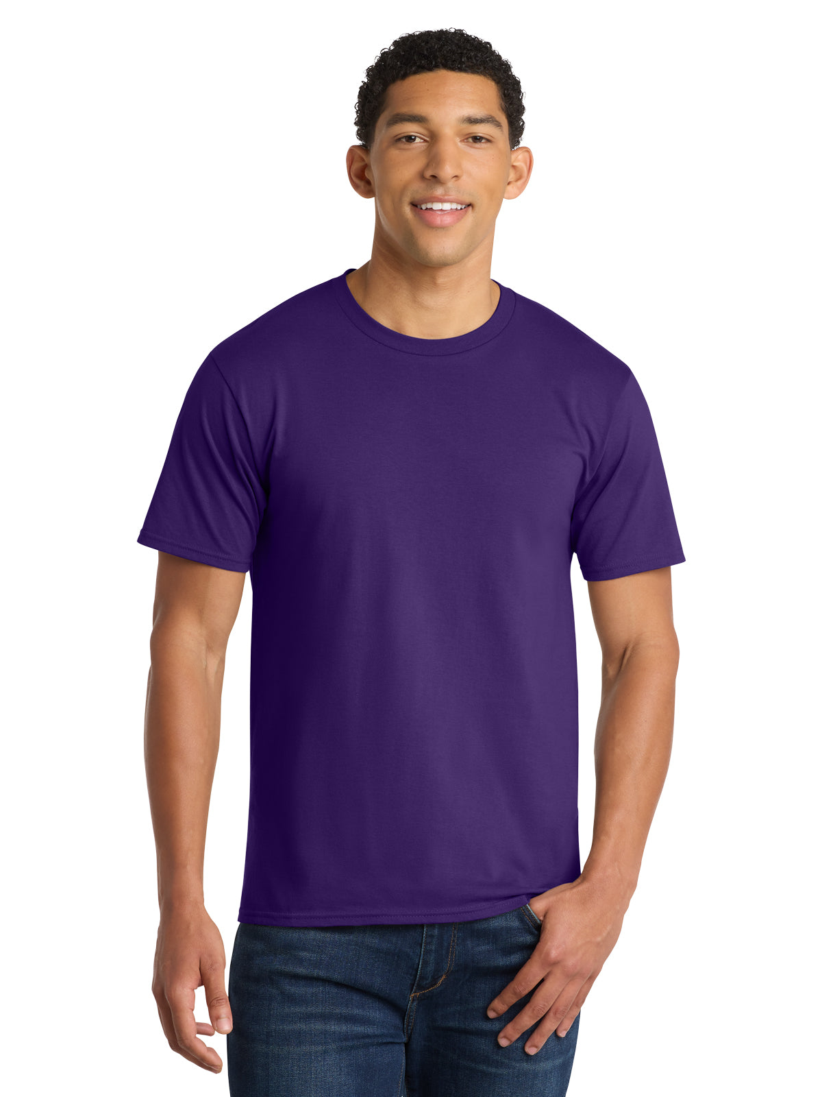 Men's Pocketless Fan Favorite Tee - PC450 - Team Purple
