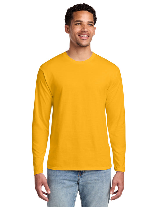 Men's Pocketless Long Sleeve Tee - PC450LS - Bright Gold
