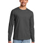 Men's Pocketless Long Sleeve Tee - PC450LS - Dark Heather Grey