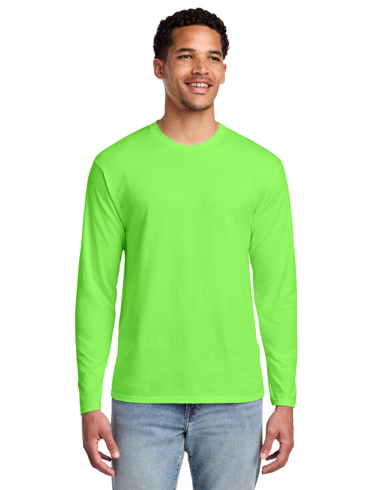 Men's Pocketless Long Sleeve Tee - PC450LS - Flash Green