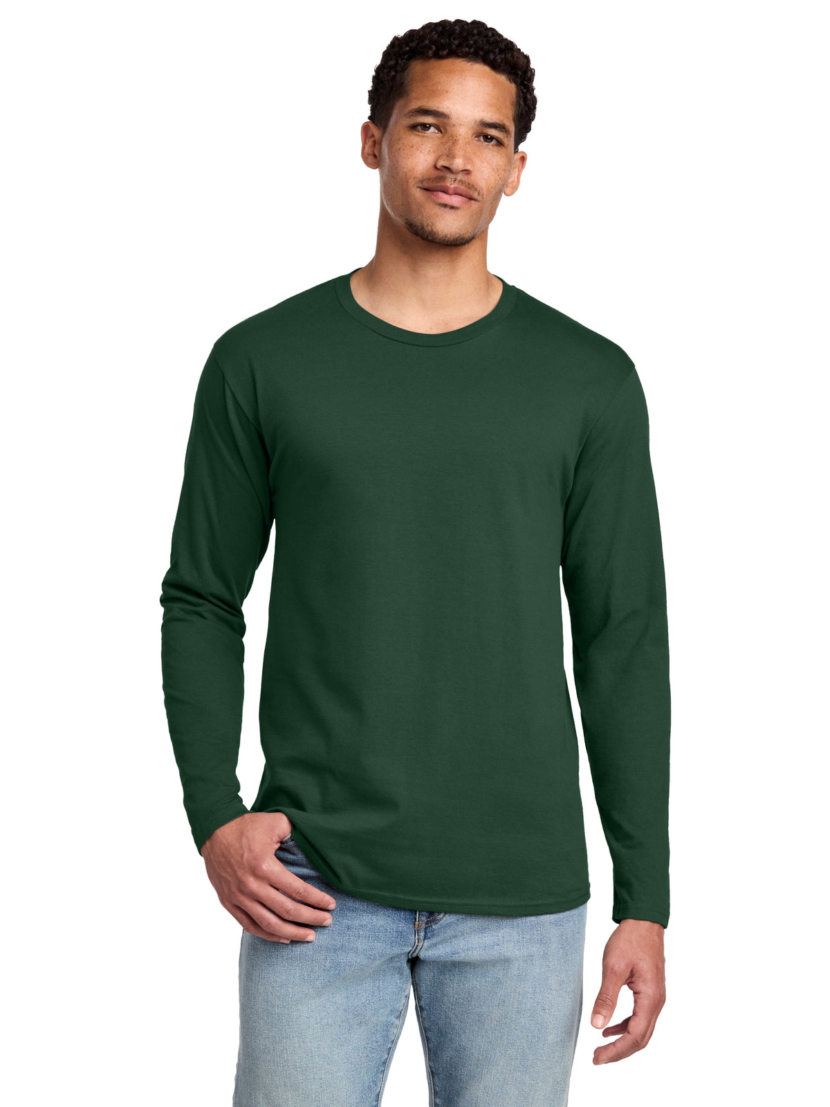 Men's Pocketless Long Sleeve Tee - PC450LS - Forest Green