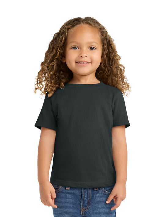 Toddler Pocketless Short Sleeve T-Shirt - PC450TD - Jet Black
